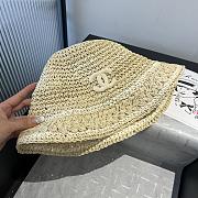 Kitlife Chanel Hand-crocheted Straw Hat Beige - 6