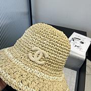 Kitlife Chanel Hand-crocheted Straw Hat Beige - 5