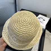 Kitlife Chanel Hand-crocheted Straw Hat Beige - 2