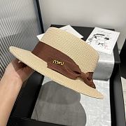 Kitlife Miu Miu Straw Hat Brown Bow - 4