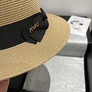 Kitlife Miu Miu Straw Hat Black Bow - 3