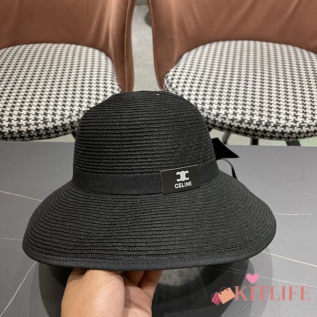 Kitlife Celine Straw Hat Black - 1