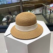 Kitlife Chanel Straw Hat Brown With Badget - 5