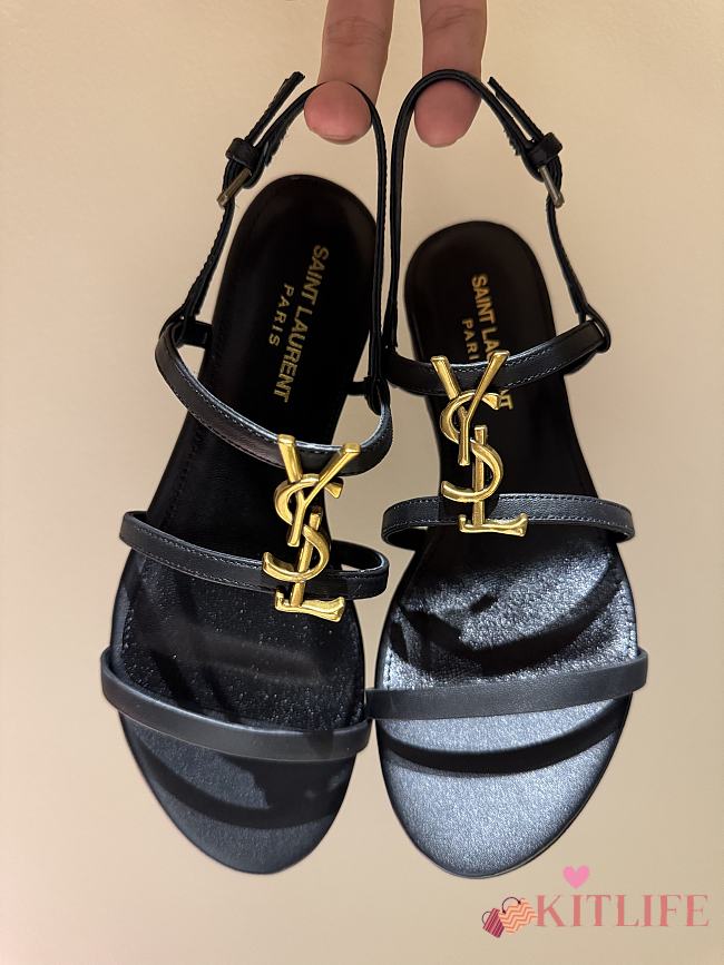 Kitlife Saint Laurent 2025 Sandals Black - 1