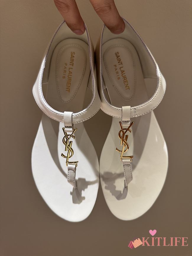 Kitlife Saint Laurent Sandals White  - 1