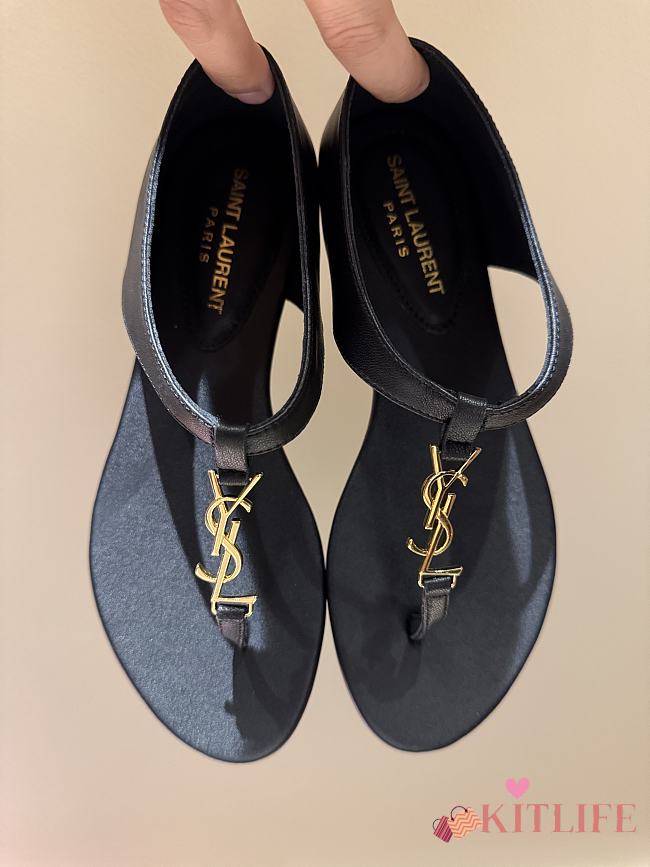 Kitlife Saint Laurent Sandals Black - 1