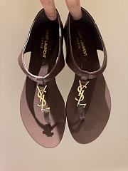 Kitlife Saint Laurent Sandals Brown - 1