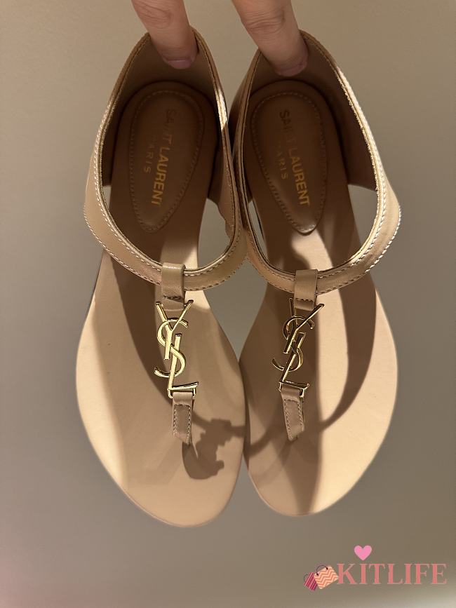 Kitlife Saint Laurent Sandals Beige - 1