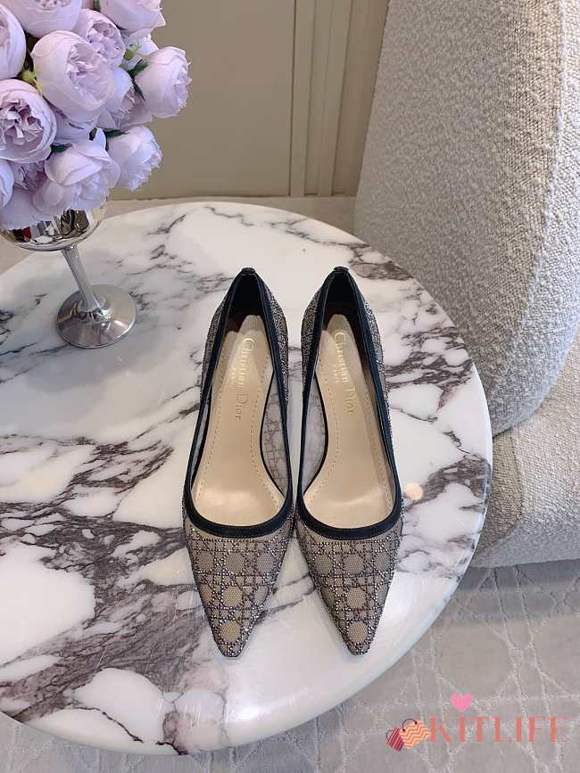 Kitlife Dior Sparkling Galaxy Black Heel Shoes  - 1