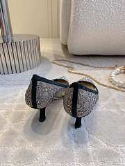 Kitlife Dior Sparkling Galaxy Black Heel Shoes  - 4