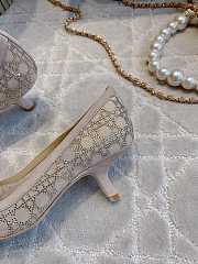 Kitlife Dior Sparkling Galaxy Beige Heel Shoes - 4