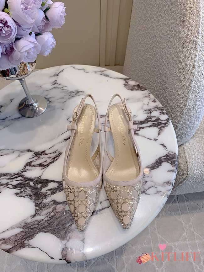 Kitlife Dior Sparkling Galaxy Slingback Beige - 1