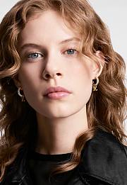 Kitlife Louis Vuitton Donkey Ring Letter Tassel Earrings Gold/ Silver - 2