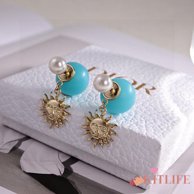 Kitlfie Dior Tribales Dioriviera Earrings Blue - 1