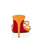 Kitlife Christian Louboutin Tatoosh Spikes 85mm Leather Sandals Orange - 5