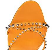 Kitlife Christian Louboutin Tatoosh Spikes 85mm Leather Sandals Orange - 3