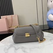 Kitlife MiuMiu Baguette Bag Grey 5BD266 24x13.5x9cm - 1
