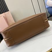 Kitlife MiuMiu Brown Leather Beau Shoulder Bag 34x23x12cm - 6