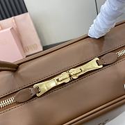 Kitlife MiuMiu Brown Leather Beau Shoulder Bag 34x23x12cm - 3