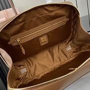 Kitlife MiuMiu Brown Leather Beau Shoulder Bag 34x23x12cm - 2