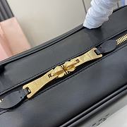 Kitlife MiuMiu Black Leather Beau Shoulder Bag 34x23x12cm - 5