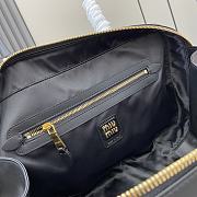 Kitlife MiuMiu Black Leather Beau Shoulder Bag 34x23x12cm - 2
