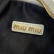 Kitlife Miu Miu Wander Hobo Bag White 20x6x17cm - 6