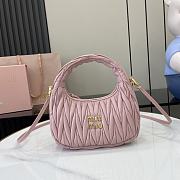 Kitlife MiuMiu Wander Hobo Bag Pink 28x27x10cm - 1