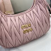 Kitlife MiuMiu Wander Hobo Bag Pink 28x27x10cm - 4