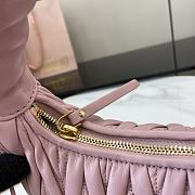 Kitlife MiuMiu Wander Hobo Bag Pink 28x27x10cm - 2