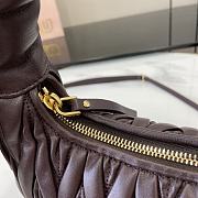 Kitlife MiuMiu Wander Hobo Bag Dark Brown 28x27x10cm - 4