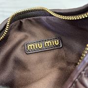 Kitlife MiuMiu Wander Hobo Bag Dark Brown 28x27x10cm - 3