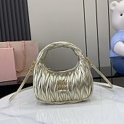 Kitlife MiuMiu Wander Hobo Bag Gold 28x27x10cm - 1