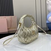 Kitlife MiuMiu Wander Hobo Bag Gold 28x27x10cm - 6