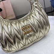 Kitlife MiuMiu Wander Hobo Bag Gold 28x27x10cm - 2