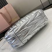 Kitlife Miu Miu Wander Hobo Bag Silver 20x6x17cm - 3
