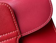 Kitlife Delvaux Brillant Box Leather Bag in Red 20x10x16cm - 6