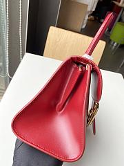 Kitlife Delvaux Brillant Box Leather Bag in Red 20x10x16cm - 3