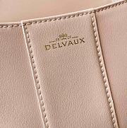Kitlife Delvaux Brillant Box Leather Bag in Pink 20x10x16cm - 6