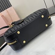 Kitlife MiuMiu Arcadie Matelasse Top Handle Bag Black 27x12x9cm - 4