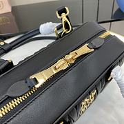 Kitlife MiuMiu Arcadie Matelasse Top Handle Bag Black 27x12x9cm - 3