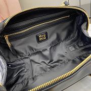 Kitlife MiuMiu Arcadie Matelasse Top Handle Bag Black 27x12x9cm - 2