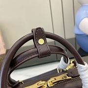 Kitlife MiuMiu Arcadie Matelasse Top Handle Bag Dark Brown 27x12x9cm - 4
