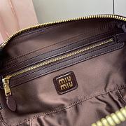 Kitlife MiuMiu Arcadie Matelasse Top Handle Bag Dark Brown 27x12x9cm - 2