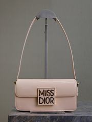 Kitlife Miss Dior Flap Bag Light Pink Patent Calfskin  22x11x6cm - 1