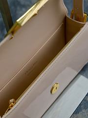 Kitlife Miss Dior Flap Bag Light Pink Patent Calfskin  22x11x6cm - 5