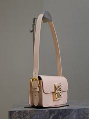 Kitlife Miss Dior Flap Bag Light Pink Patent Calfskin  22x11x6cm - 3