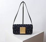 Kitlife Miss Dior Flap Bag Blue Miss Dior Allover Denim 22x11x6cm - 1