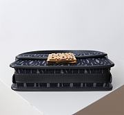 Kitlife Miss Dior Flap Bag Blue Miss Dior Allover Denim 22x11x6cm - 6