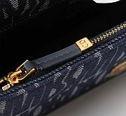 Kitlife Miss Dior Flap Bag Blue Miss Dior Allover Denim 22x11x6cm - 4